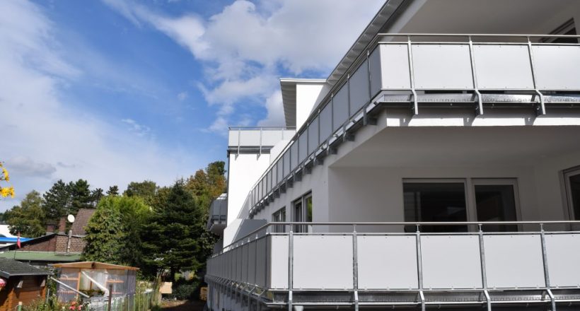 Ruhr Projekte Essen Referenzen Essen-Werden, Frielingsdorfweg, Rückansicht der Balkone